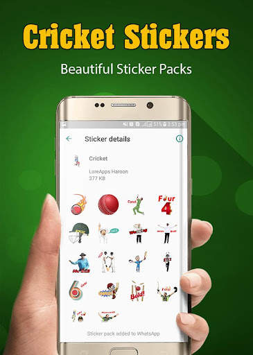 Cricket Stickers for WhatsApp 3 تصوير الشاشة