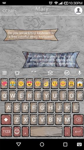 Stone Emoji Keyboard Theme स्क्रीनशॉट 7