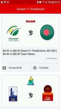 Dream11 App Prediction screenshot 1