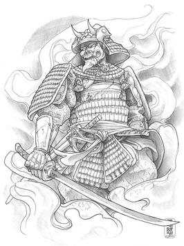 Samurai Tattoo Wallpaper screenshot 2