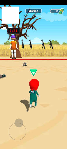 Squid Candy Run Quiz Game 3D screenshot 2