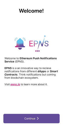 Ethereum Push Service (EPNS) | Staging Alpha screenshot 1