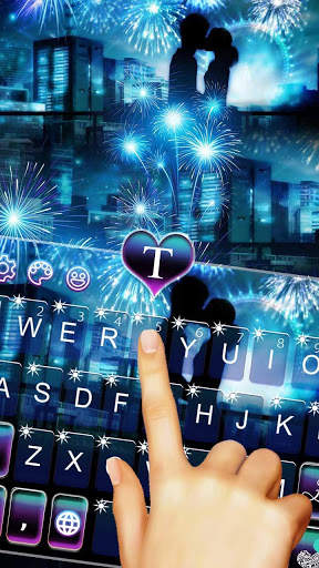Romantic Love In The Firework Keyboard screenshot 5