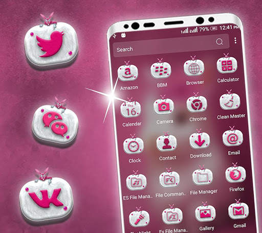 Cute Bunny Launcher Theme screenshot 4