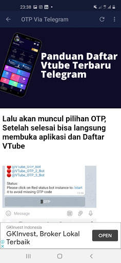 Daftar Vtube Terbaru Telegram screenshot 2
