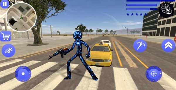 Venom Iron Stickman Rope Hero Gangstar Crime screenshot 1