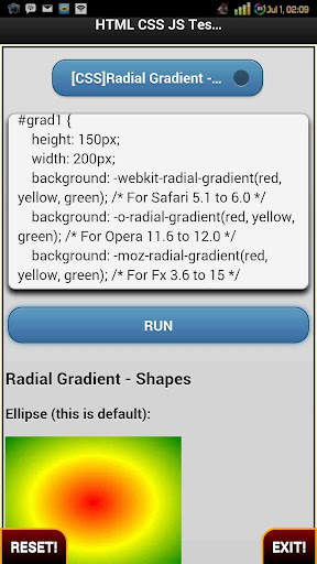 Html Css JS Tester   Example screenshot 5