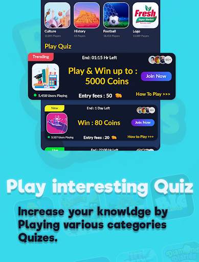 Real Coin Games and quiz Earn prizes and rewards screenshot 1