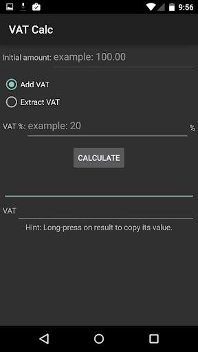 VAT Calc скриншот 1