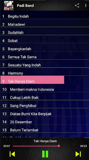 Kompilasi Lagu Padi Band screenshot 3