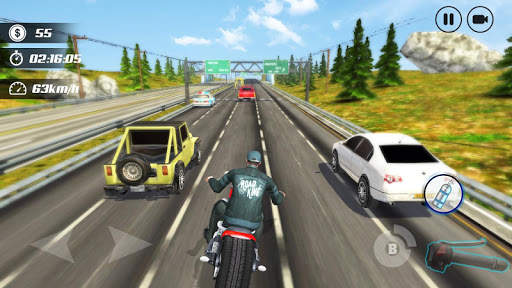 Highway Moto Rider - Traffic Race скриншот 3