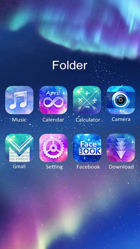 (FREE) Galaxy GO Launcher Theme screenshot 3
