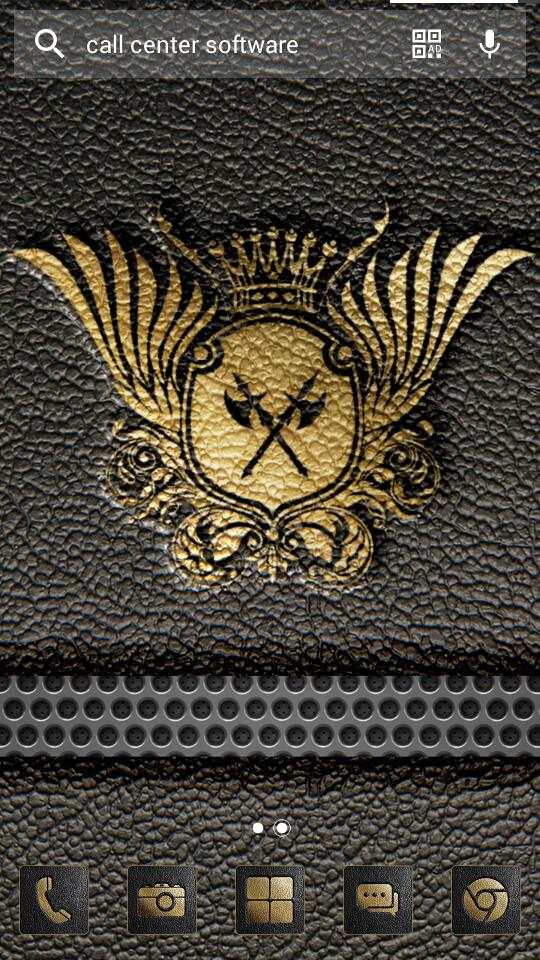 Leather Solo Launcher Theme screenshot 4