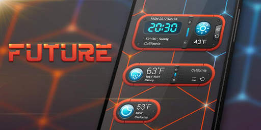Future GO Weather Widget Theme screenshot 3