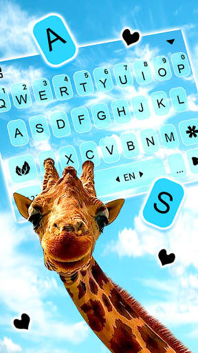 Happy Giraffe Keyboard Background screenshot 3