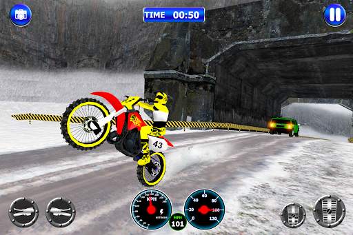 Snow Mountain Bike Racing- Heavy Motocross Driving screenshot 3