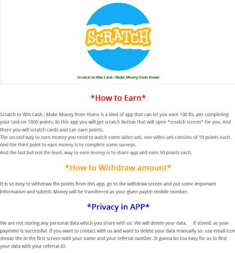 Scratch to Win Cash 2020 : Work & Earn From Home screenshot 5