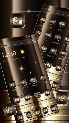 Gold Brown Business Luxury Theme screenshot 2