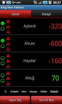 King Skor Tablosu screenshot 1