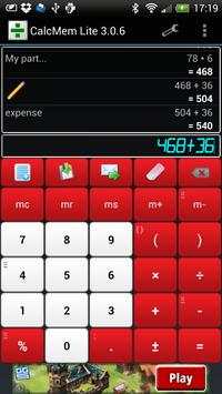 CalcMem Lite screenshot 2