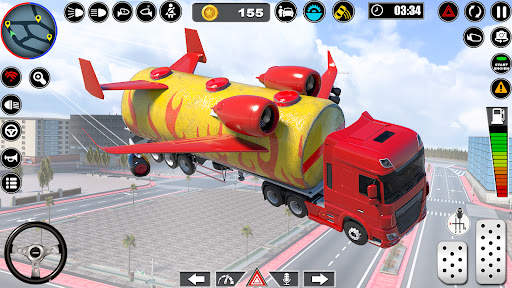 Flying Oil Tanker Truck Games screenshot 1