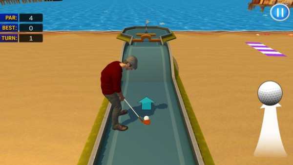Mini Golf 3D Beach Master स्क्रीनशॉट 4