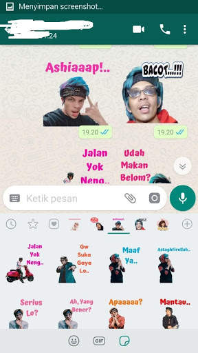 Sticker WA Youtuber Indonesia 2020 WAStickerApps screenshot 2