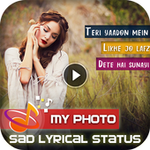 My Photo Sad Lyrical Video Status Maker icon