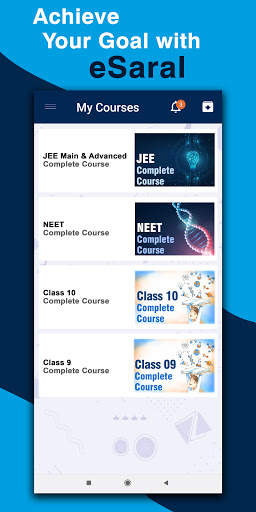 eSaral - JEE, NEET, Class 9 & 10 Preparation App screenshot 1