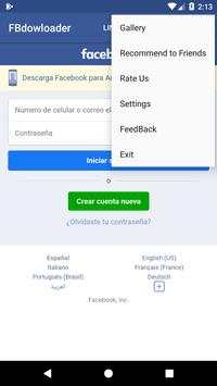 FBdowloader(Descargar Videos Facebook) screenshot 3