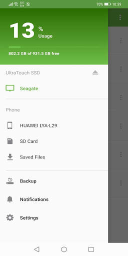 Seagate SSD Touch screenshot 2