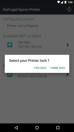 GoFrugal Epson Printer screenshot 2