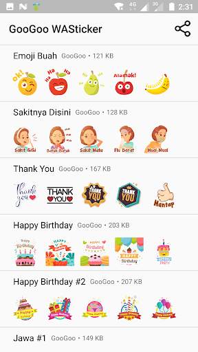 Stiker Gaul WhatsApp - untuk Anak Gaul Indonesia screenshot 7