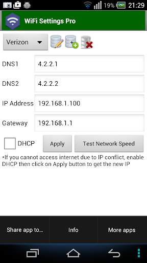 WiFi Settings (DNS,IP,..) PRO screenshot 4