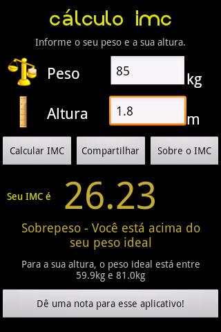 Cálculo IMC screenshot 4