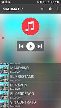 musica de  Maluma "HP" screenshot 2