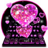 Pink Neon Love Keyboard on 9Apps