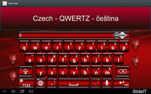 SlideIT Czech QWERTZ Pack screenshot 1