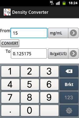 Density Converter screenshot 3
