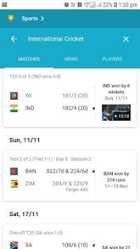Cricket Live Score screenshot 1