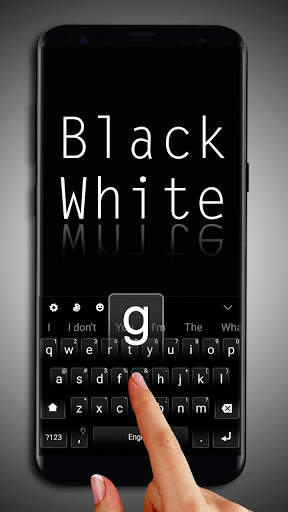Classic Business Black White Keyboard Theme screenshot 2
