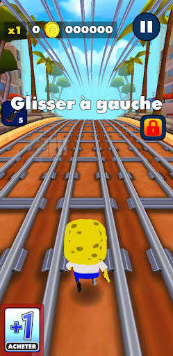 Sponge Subway Granny Bob Game screenshot 2
