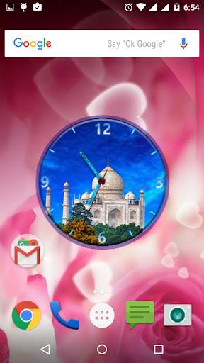 Tajmahal Clock Live Wallpaper screenshot 8