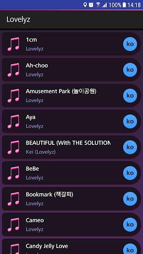 Lyrics for Lovelyz (Offline) screenshot 1