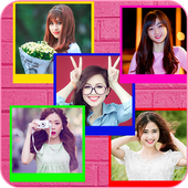 Beauty Grid Frame Collage icon