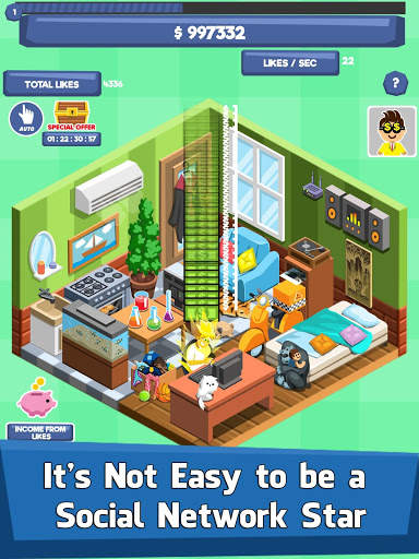 Social Network Tycoon - Idle Clicker & Tap Game screenshot 1