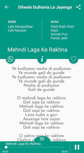 Kajol Songs Lyrics screenshot 1