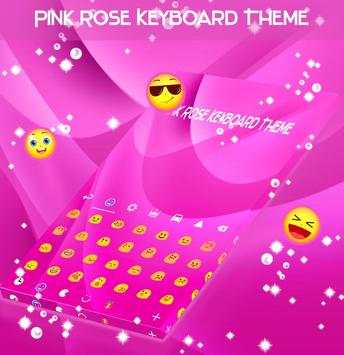 Pink Rose Keyboard Theme screenshot 2