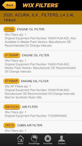 Wix Filters Mobile Catalog screenshot 3