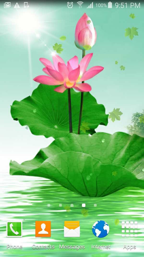 Lotus Live Wallpaper screenshot 1
